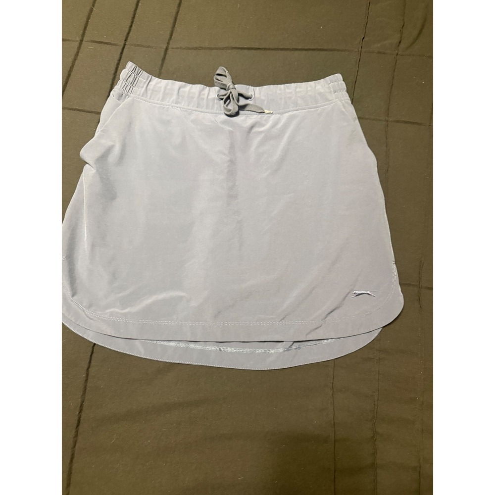 Slazenger Golf Skort Womens Medium Blue Gray Drawstring Active Athletic Skirt
